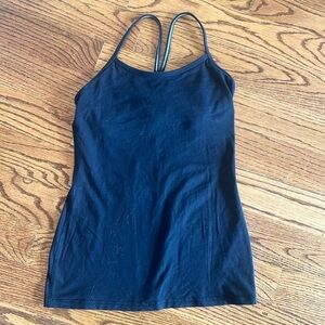 Lululemon Power Y Black Tank Top Size 6